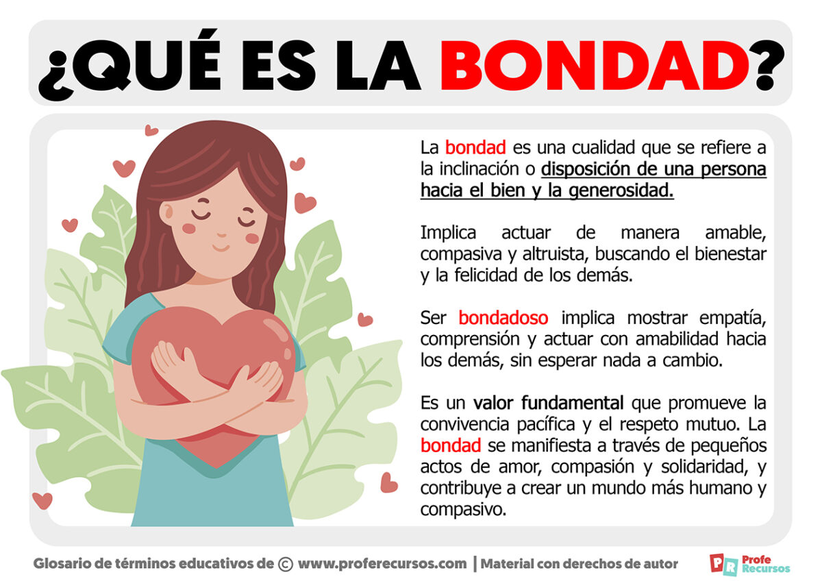 Qué es la Bondad | Definición de Bondad