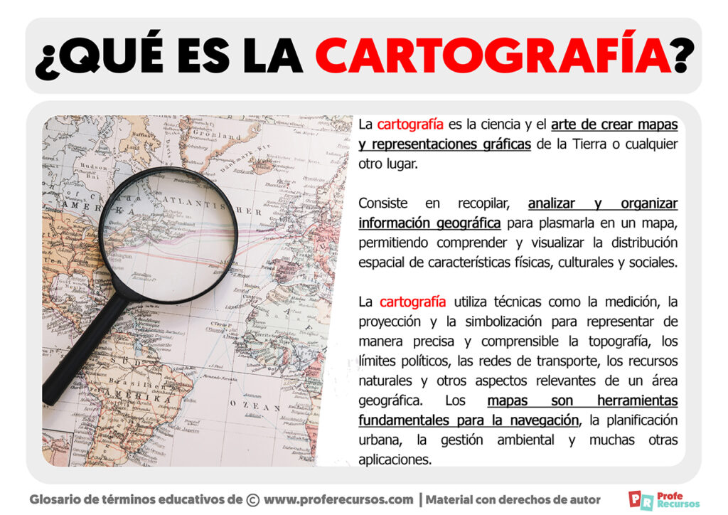 Qué es la Cartografía | Definición de Cartografía