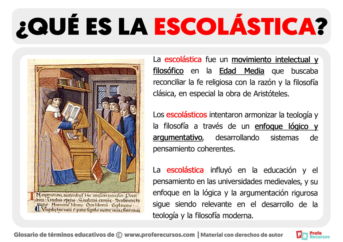 Qué es la Escolástica | Definición