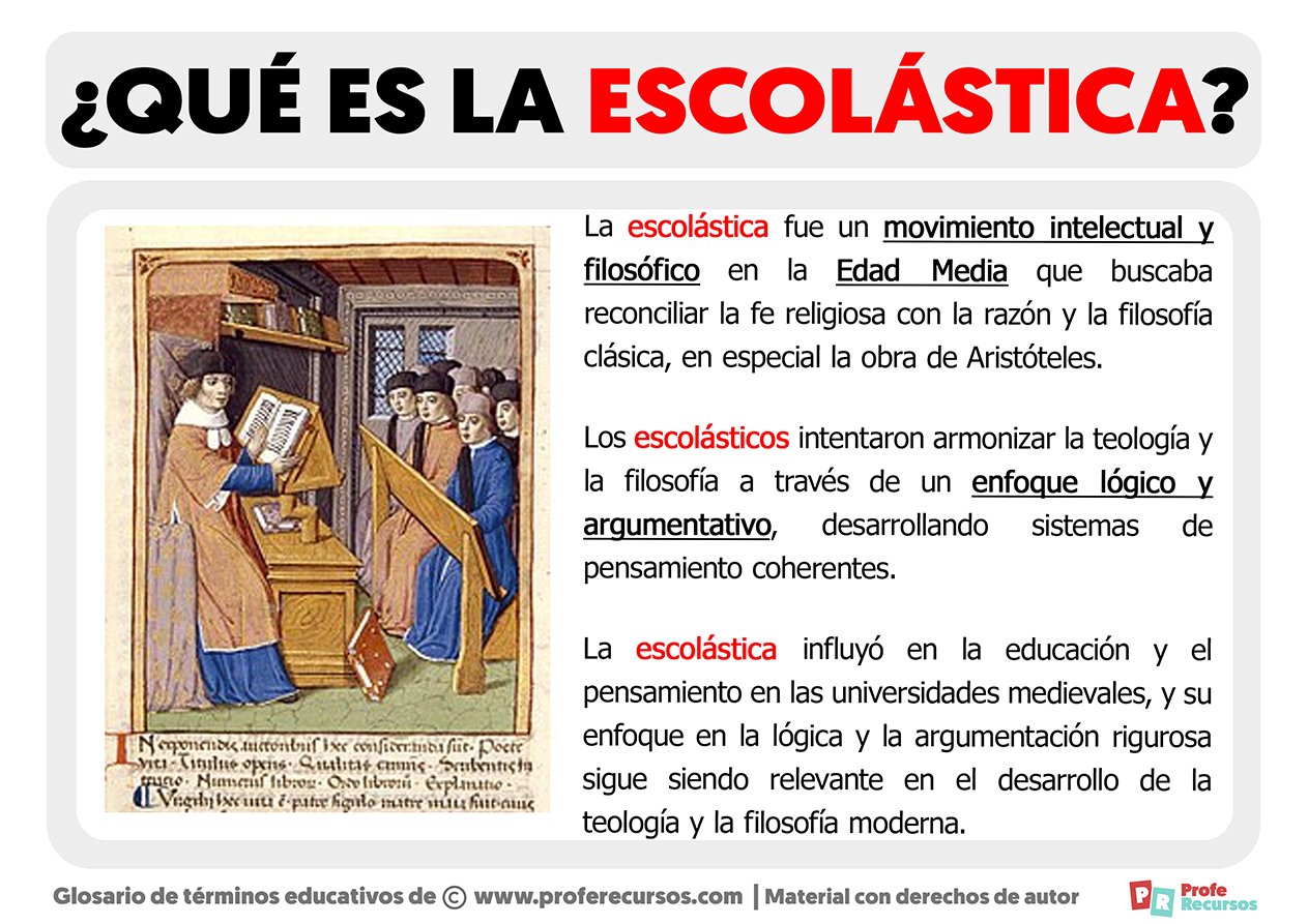 Que es la escolastica