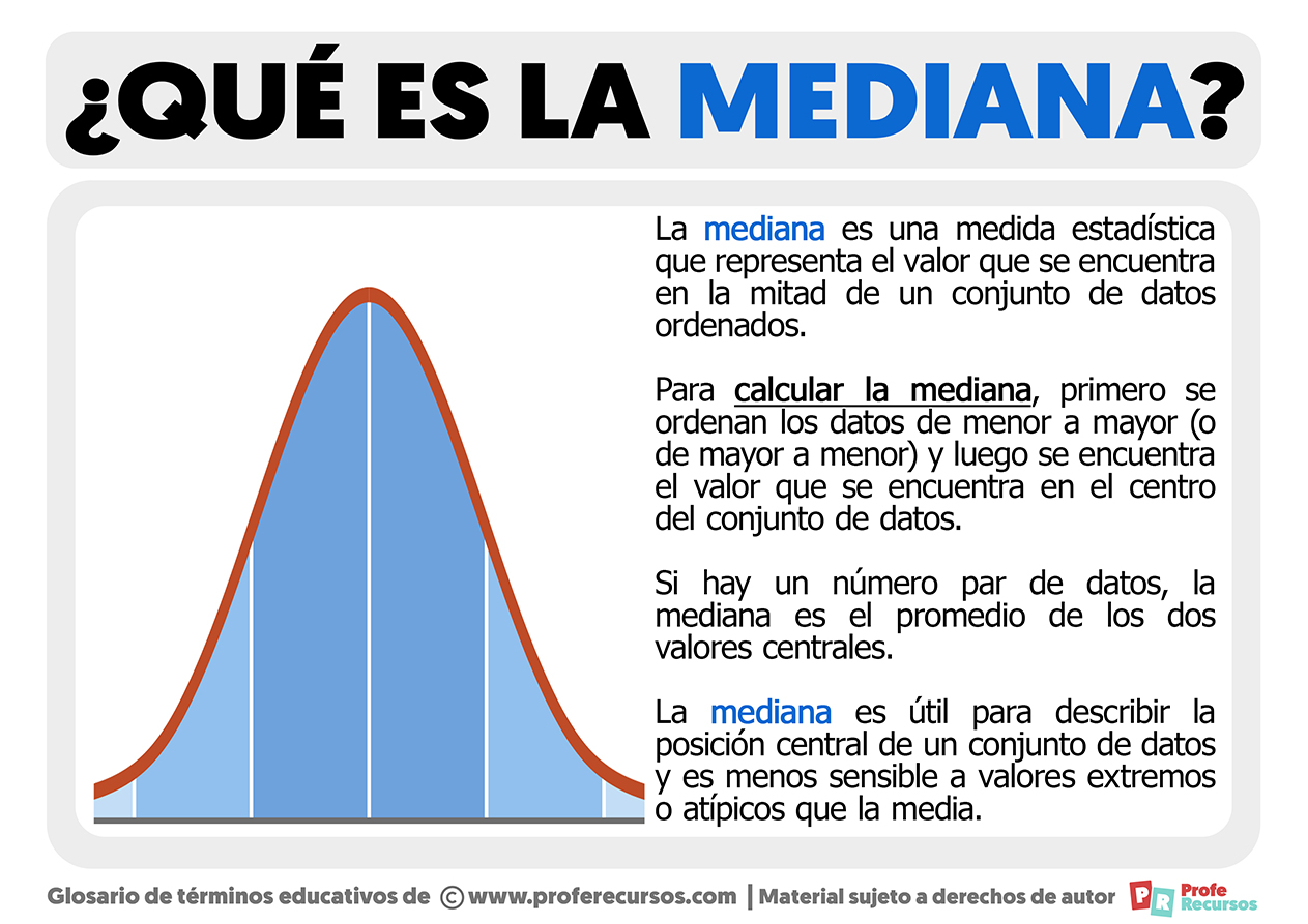 Que es la mediana