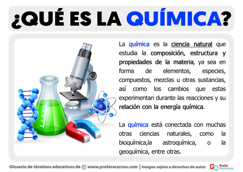 Qué es la Química Definición de Química
