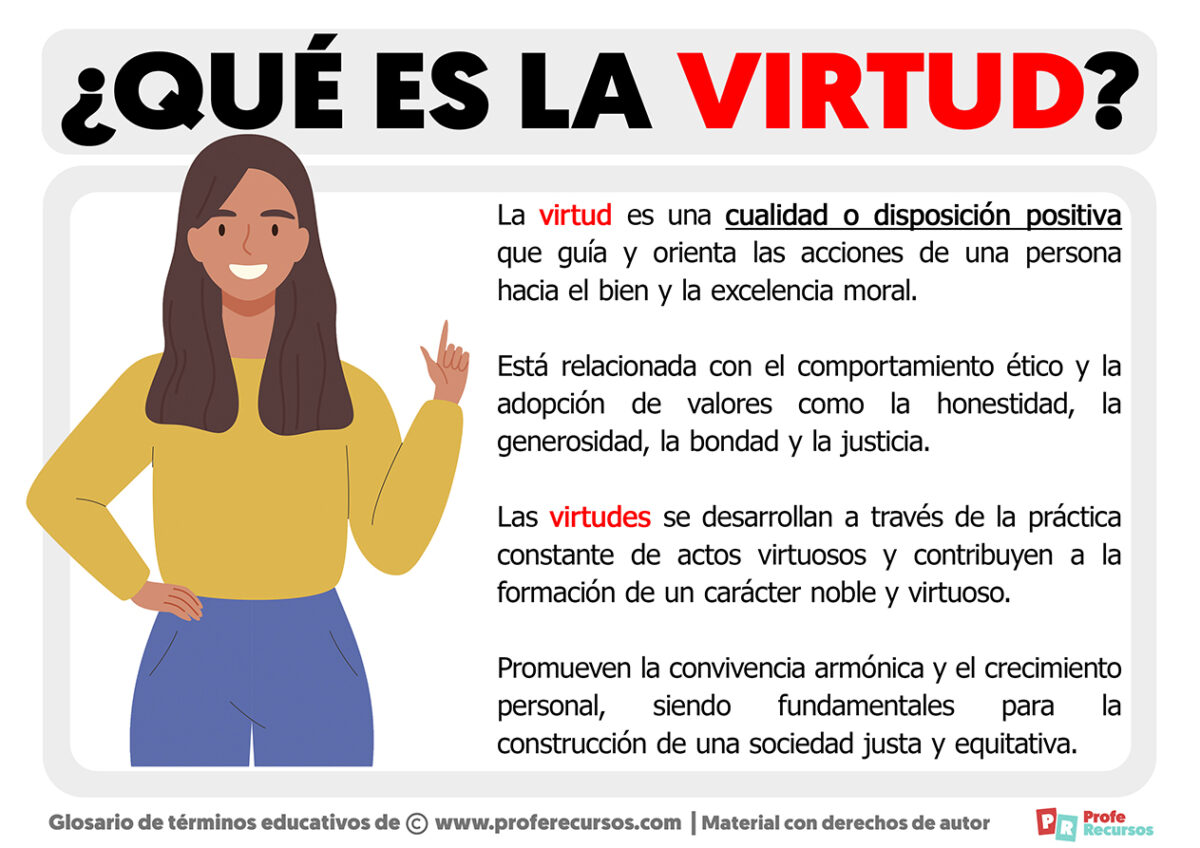 Qué es la Virtud Definición de Virtud