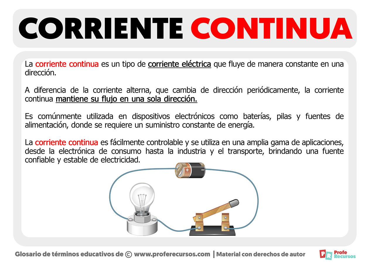 Que es la corriente continua