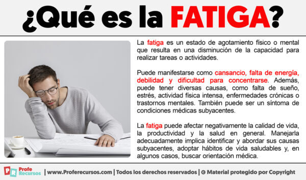 Qué es la Fatiga | Definición de Fatiga