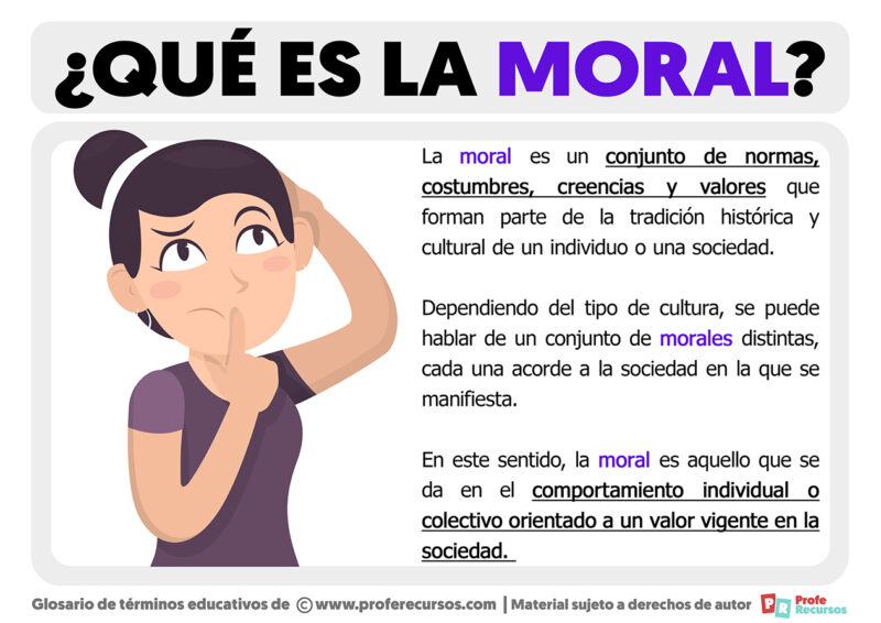 Qué es la Moral Definición de Moral