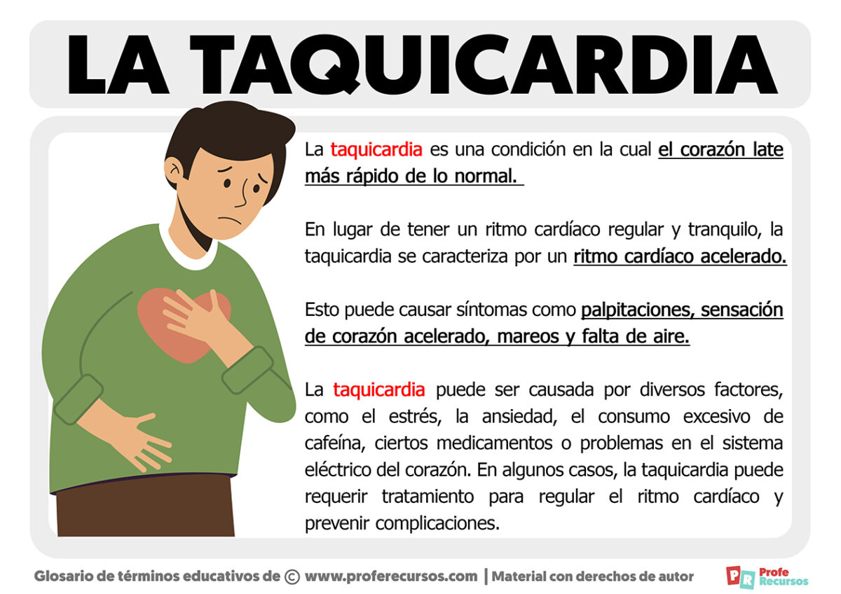 Qué es la Taquicardia Definición de Taquicardia