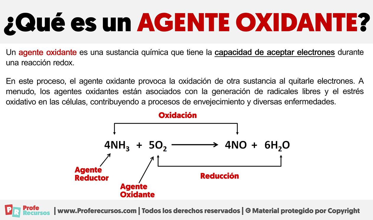 Que es un agente oxidante