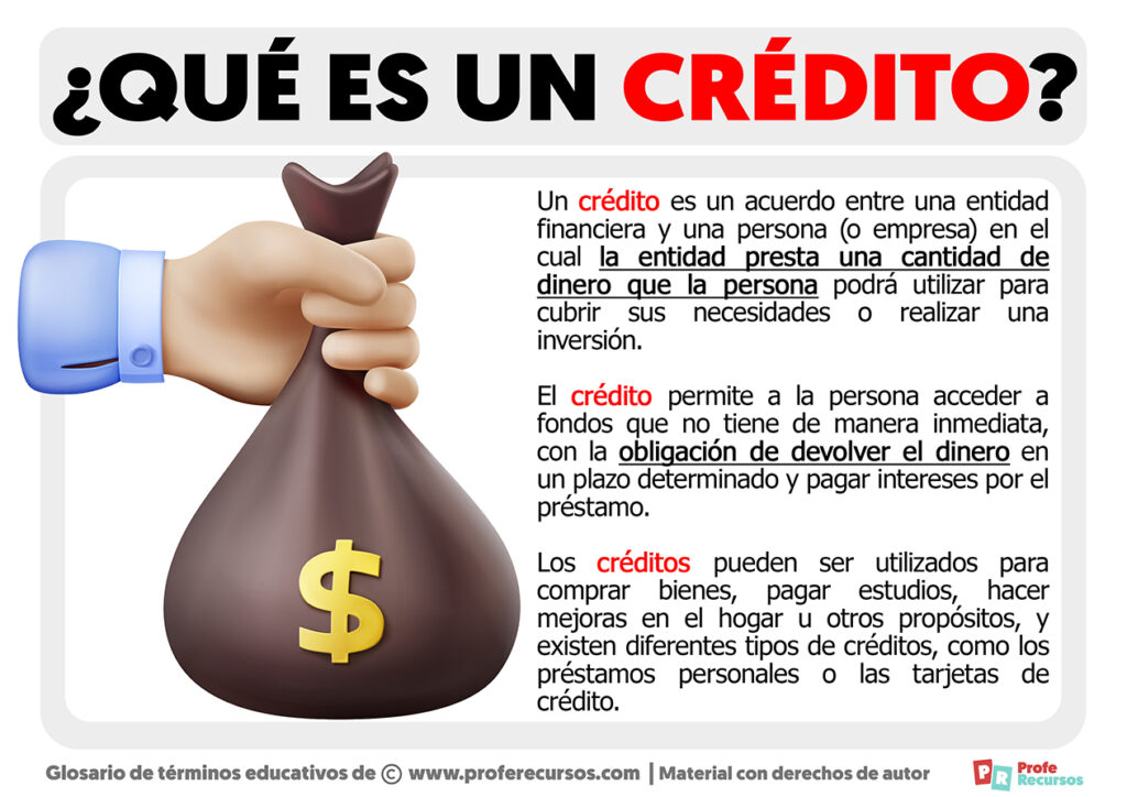 Qué es un Crédito Definición de Crédito