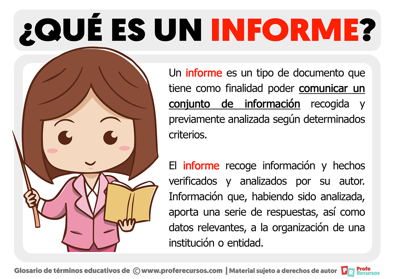 Que es un informe