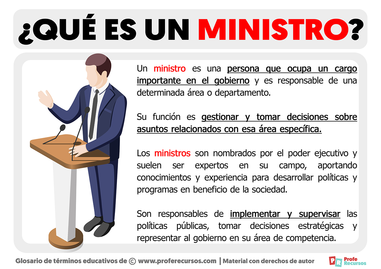 Que es un ministro
