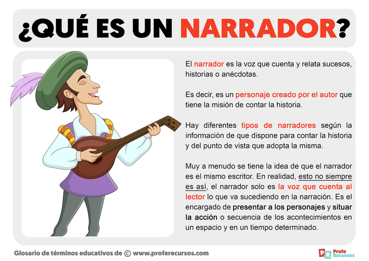 ¿Que es un Narrador? Definición y características del Narrador
