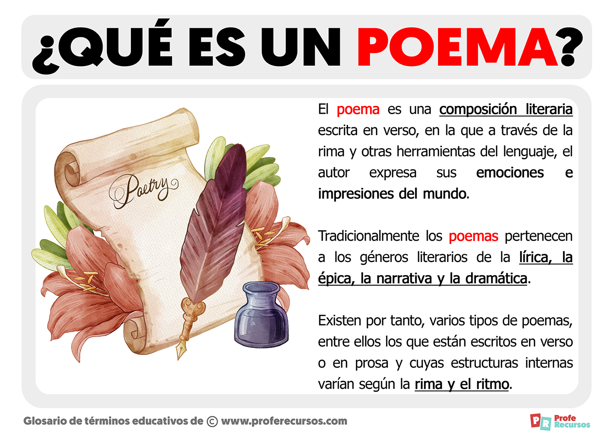 Poema O Poesia Diferencia Entre Poema Y Poes a MPMZP