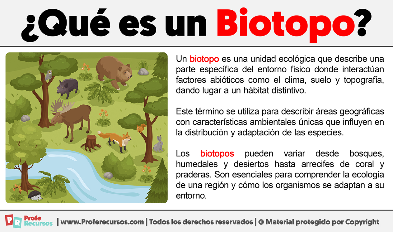 Que es un biotopo