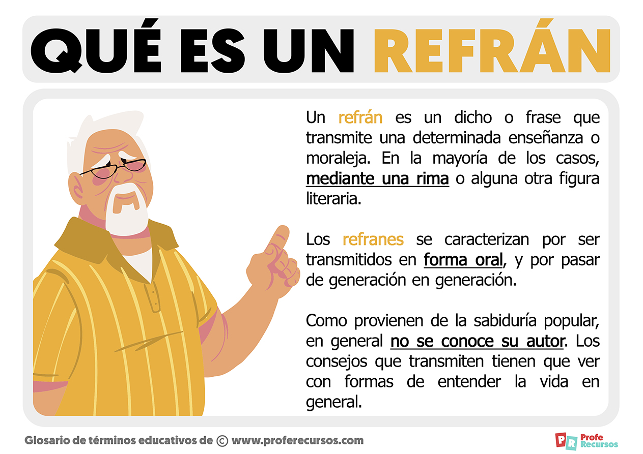 Que es un refran