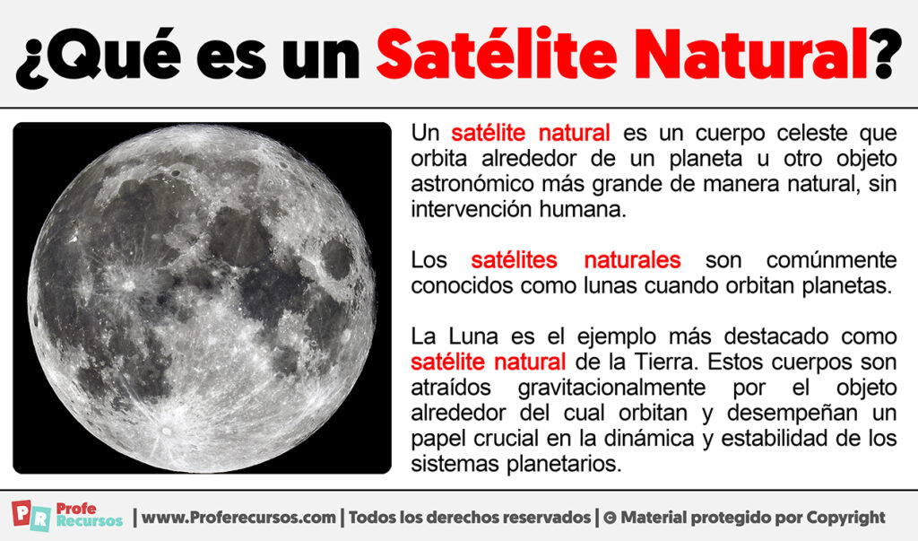 Qué es un Satélite Natural | Ejemplos