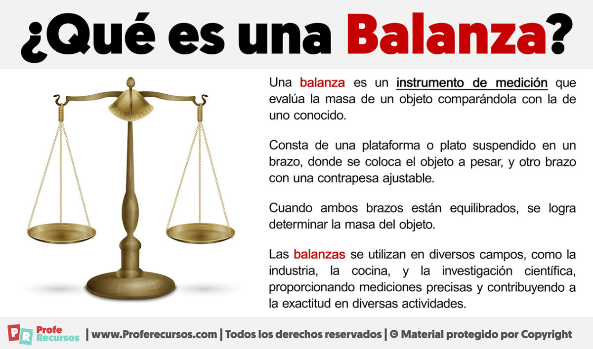 Qué es una Balanza | Definición de Balanza