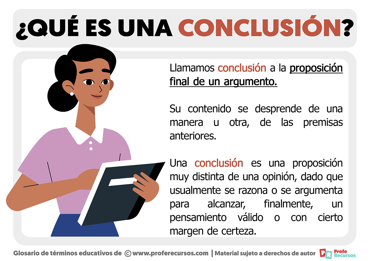 Que es una conclusion