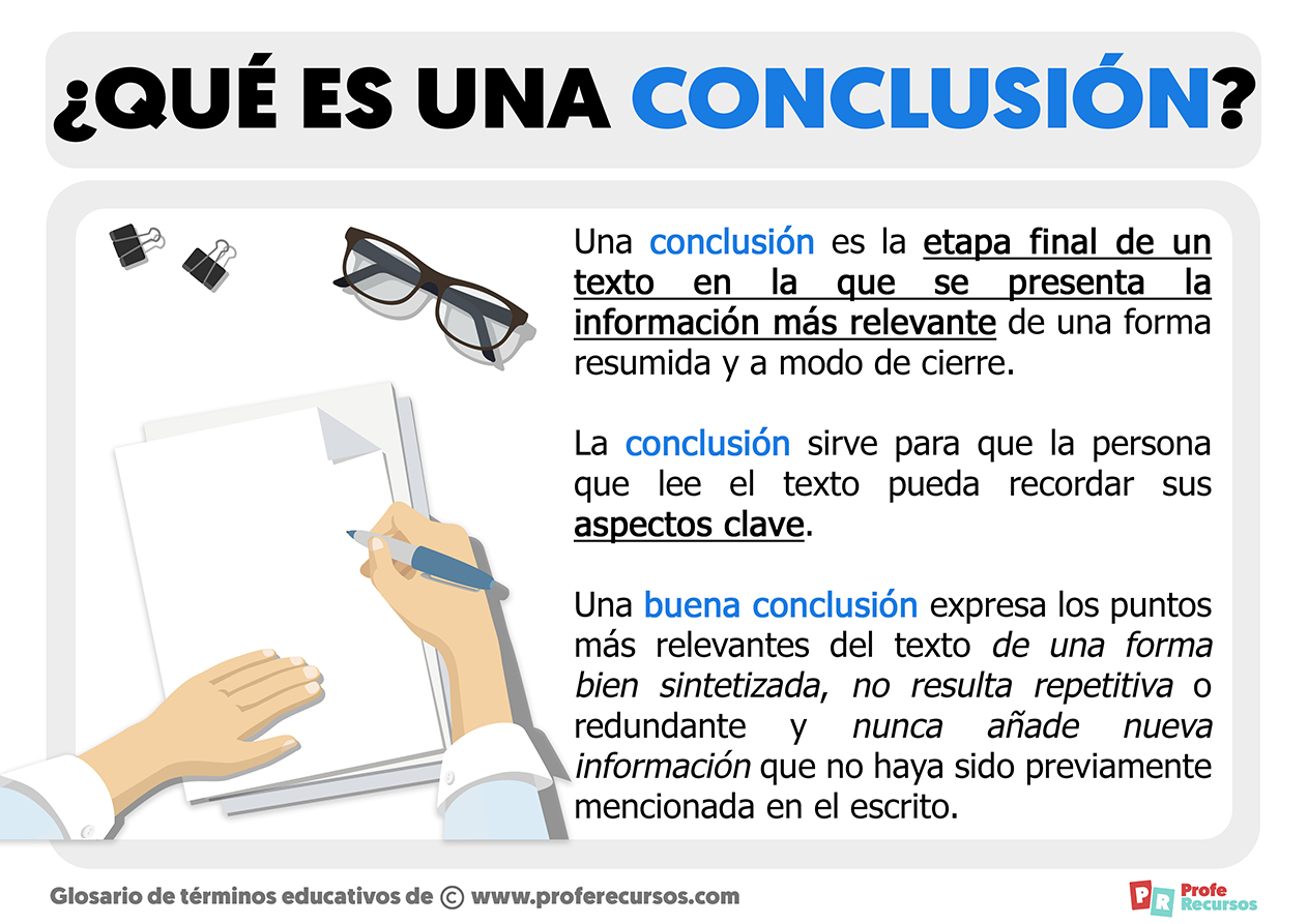 Que es una conclusion