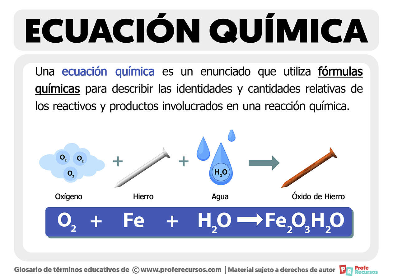 Que es una ecuacion quimica