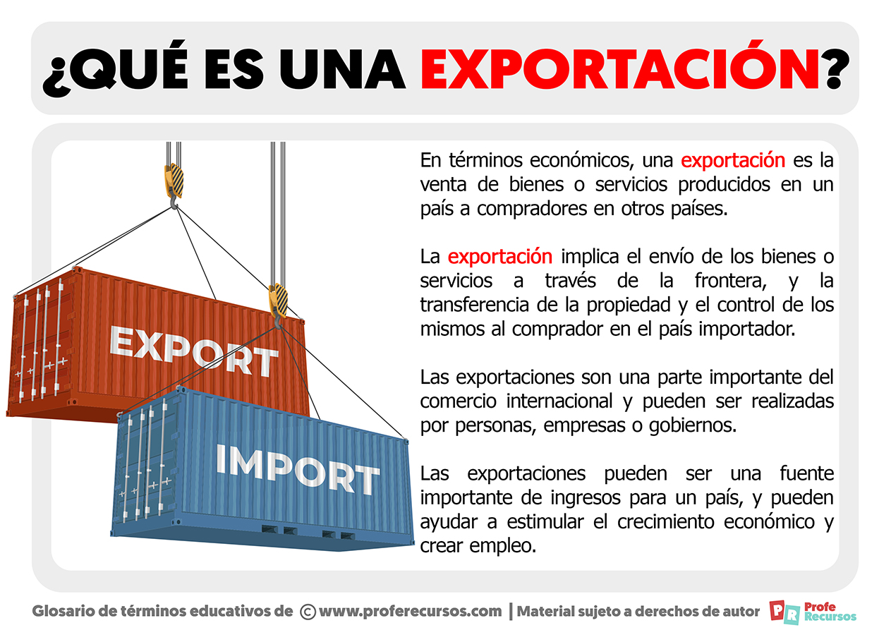 Que es una exportacion