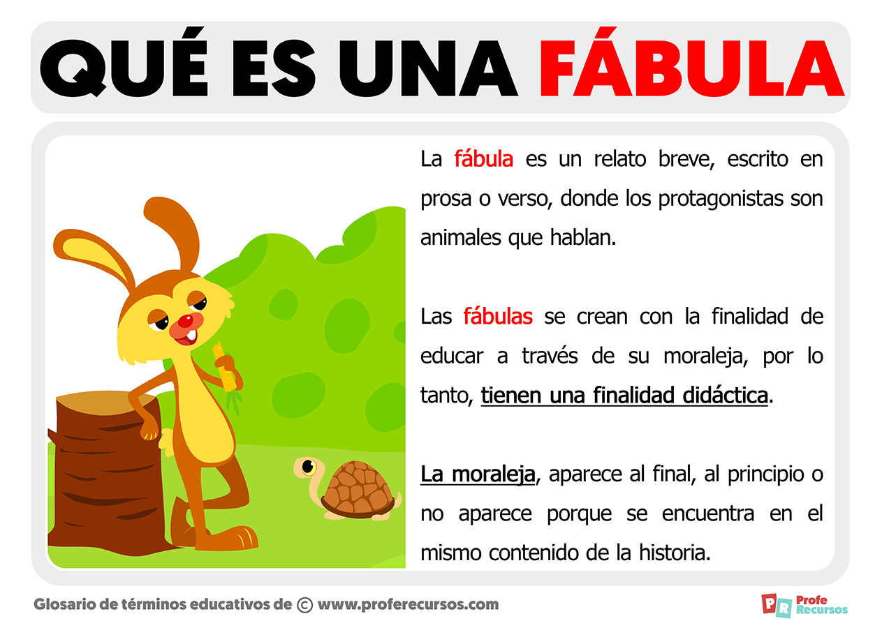 Que es una fabula