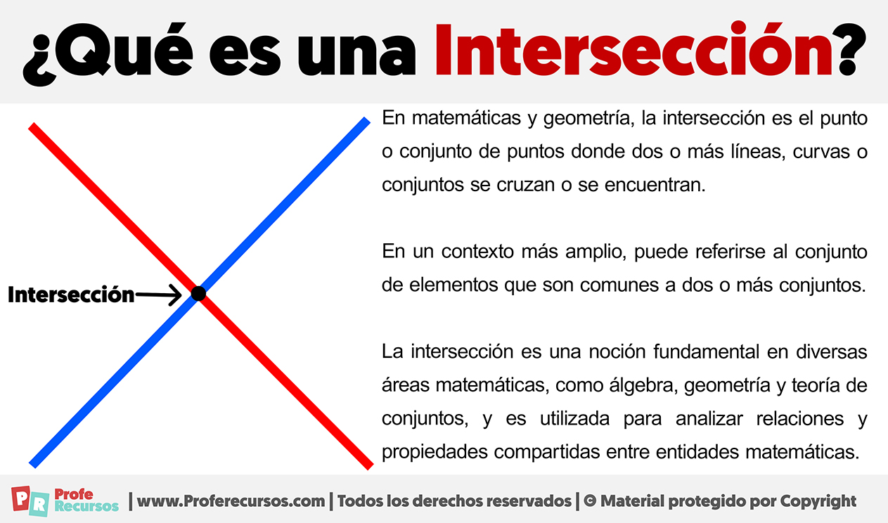 Que es una interseccion