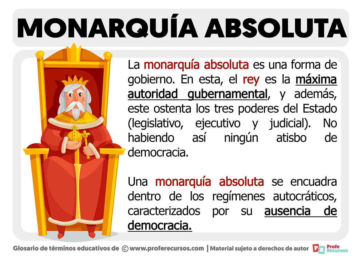 Que es una monarquia absoluta