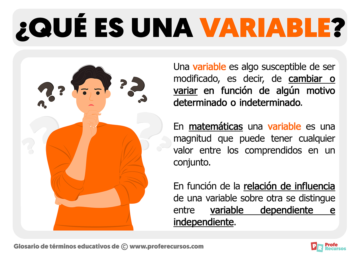 ¿qué Es Una Variable