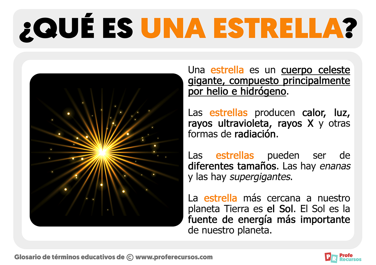 Que es una estrella