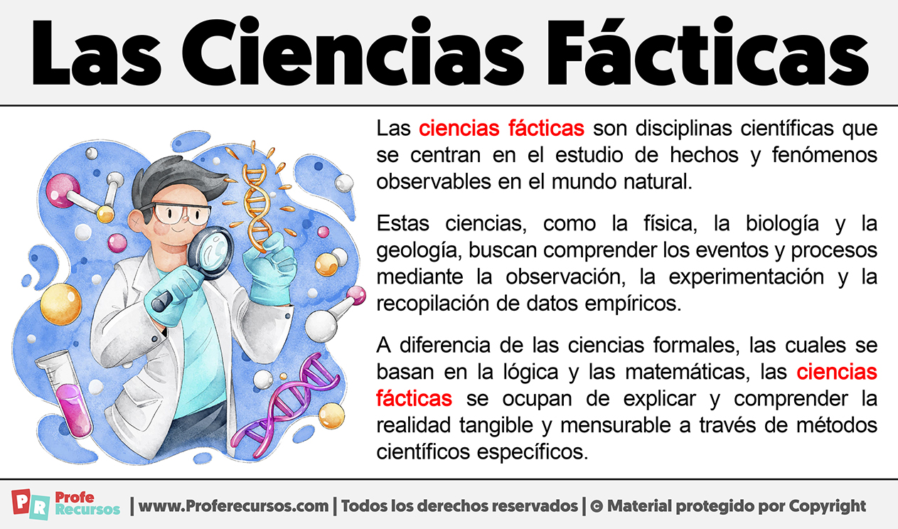 Que son las ciencias facticas