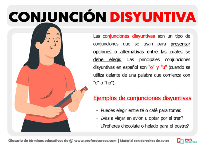 Las Conjunciones Disyuntivas