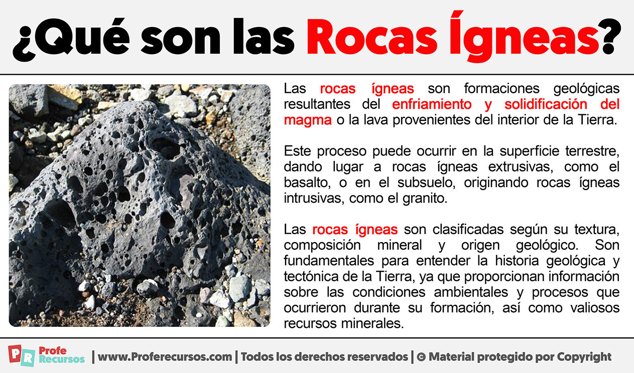 Que son las rocas igneas