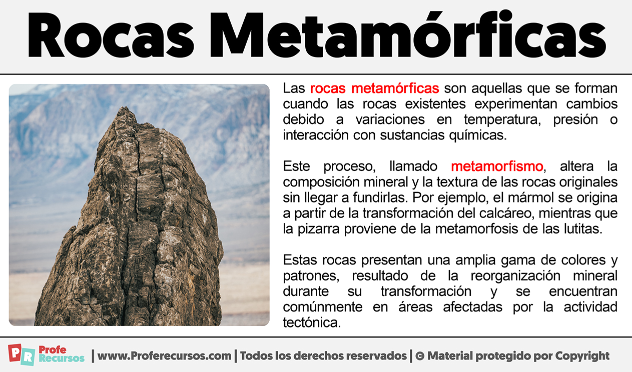 Que son las rocas metamorficas