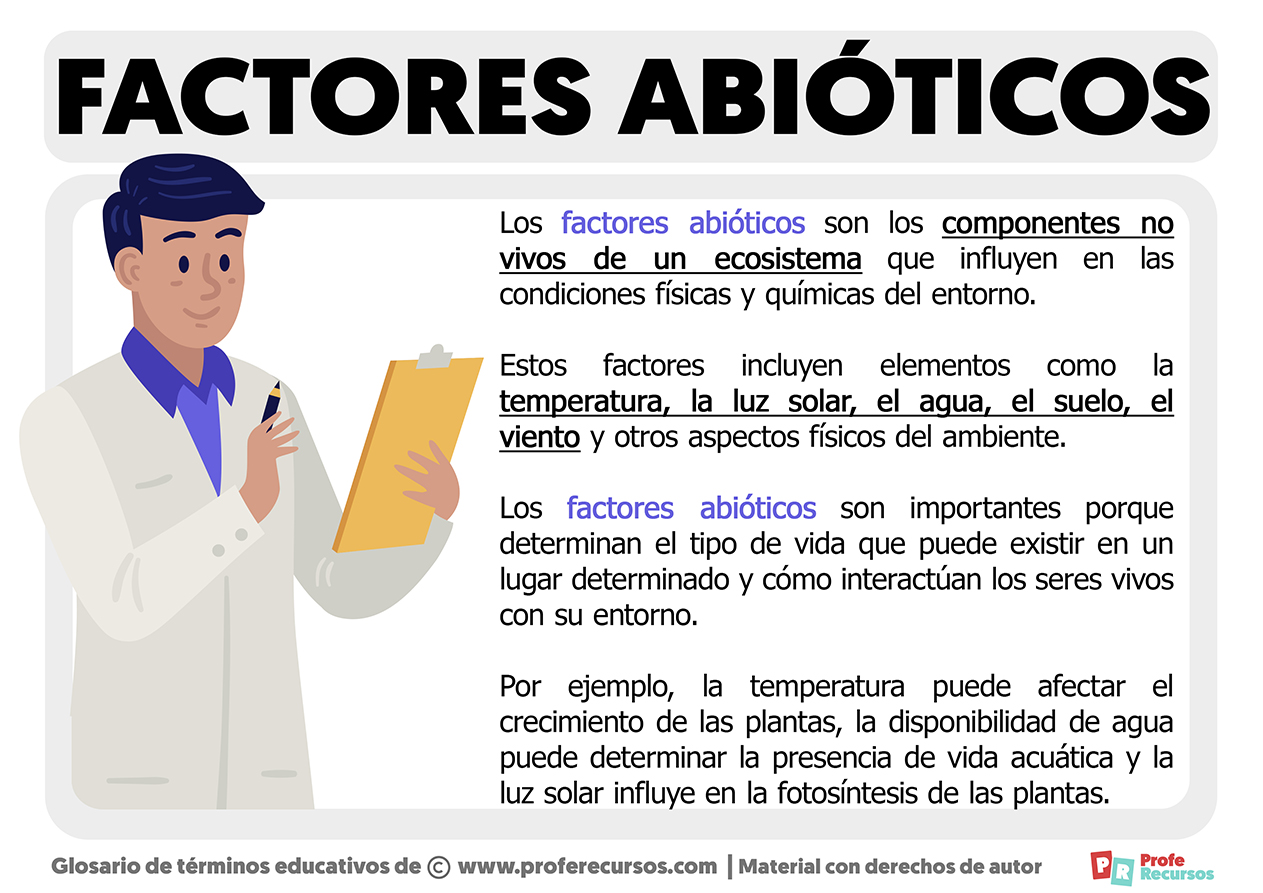 Que son los factores abioticos