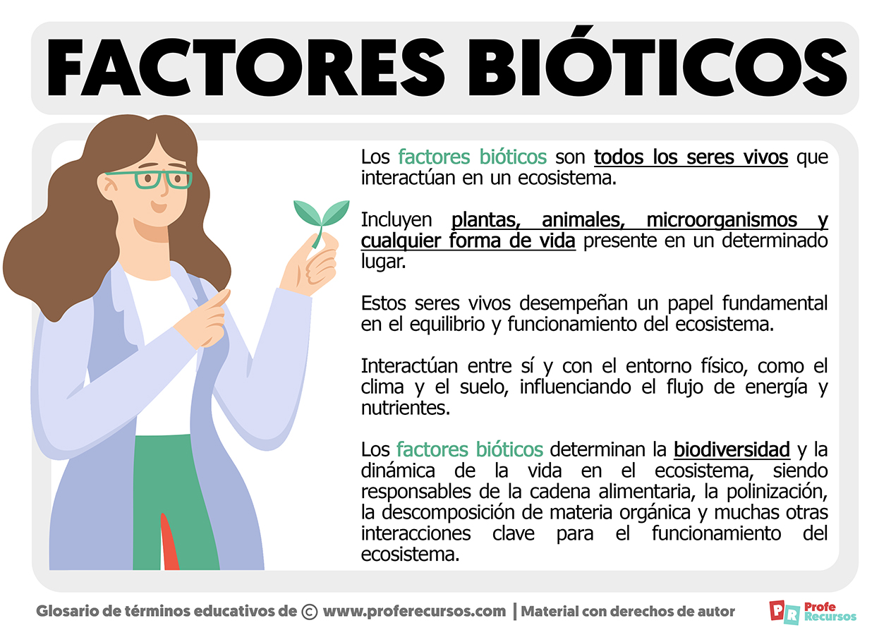 Que son los factores bioticos