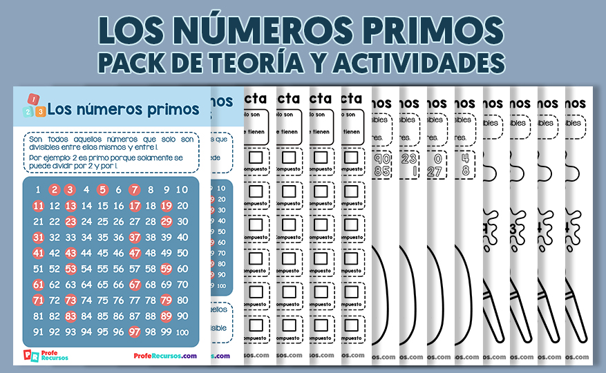 Que son los numeros primos para niños