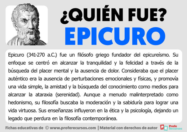 Quién fue Epicuro