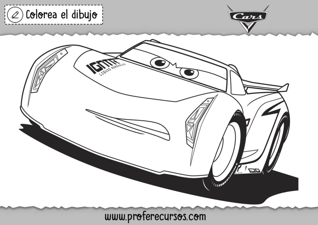 Rayo Mcqueen dibujos para niños