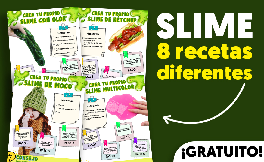 Pack de recetas de Slime para Niños