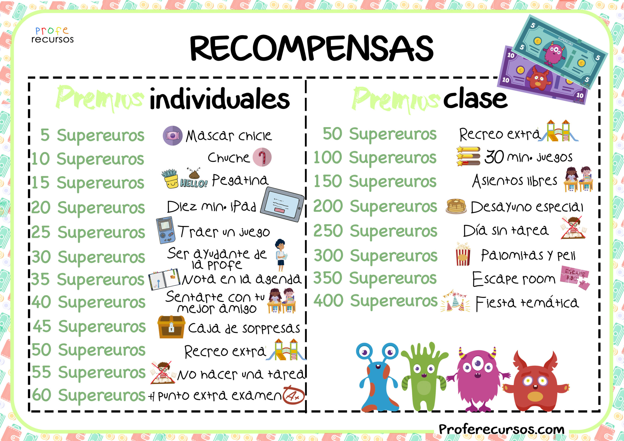 Recompensas-clase-poster