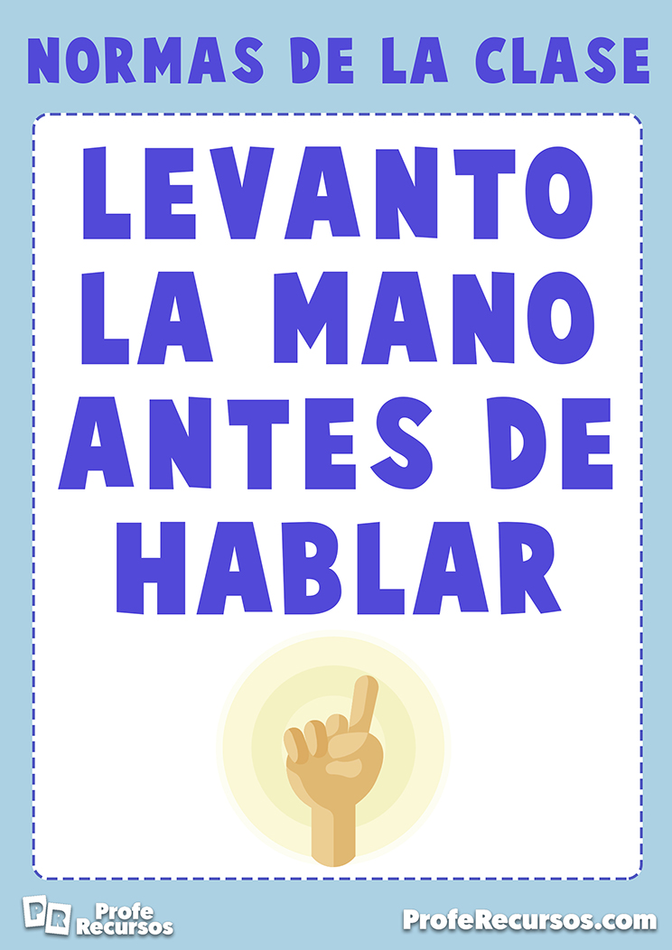 Reglas de clase para niños