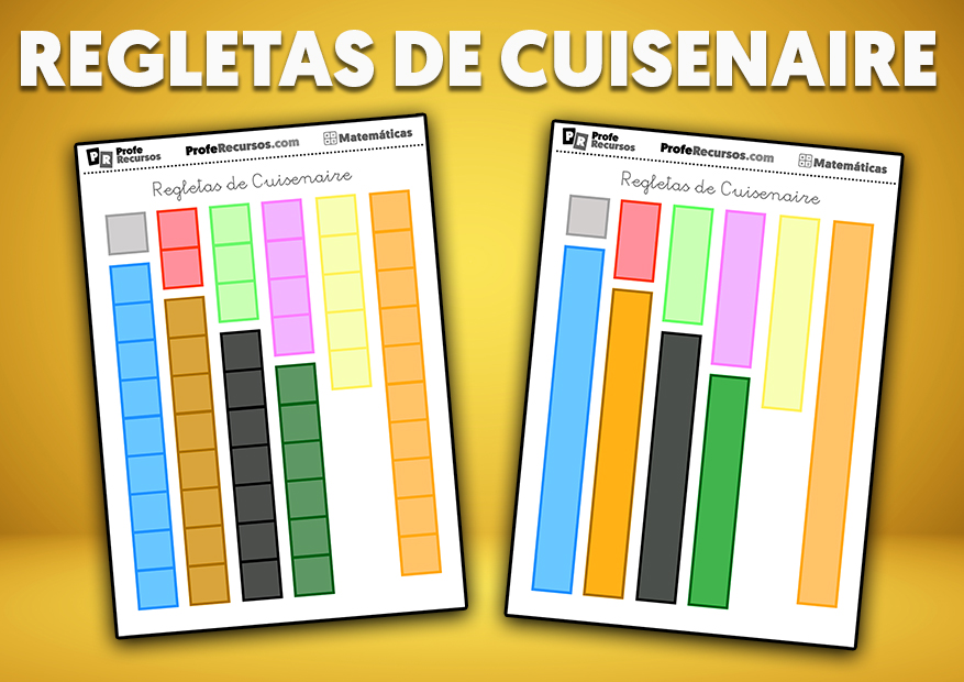 ▷ REGLETAS de CUISENAIRE Matemáticas