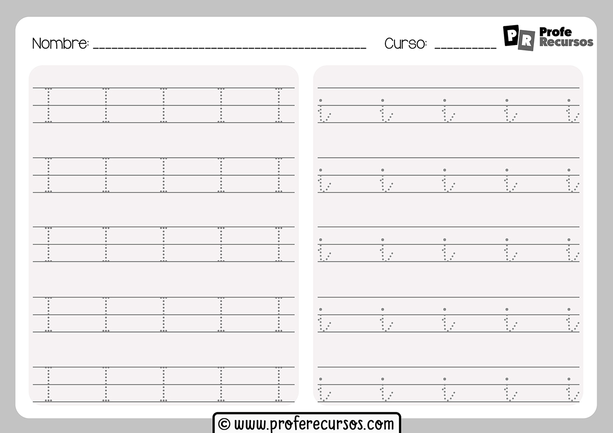 Repasar letra i