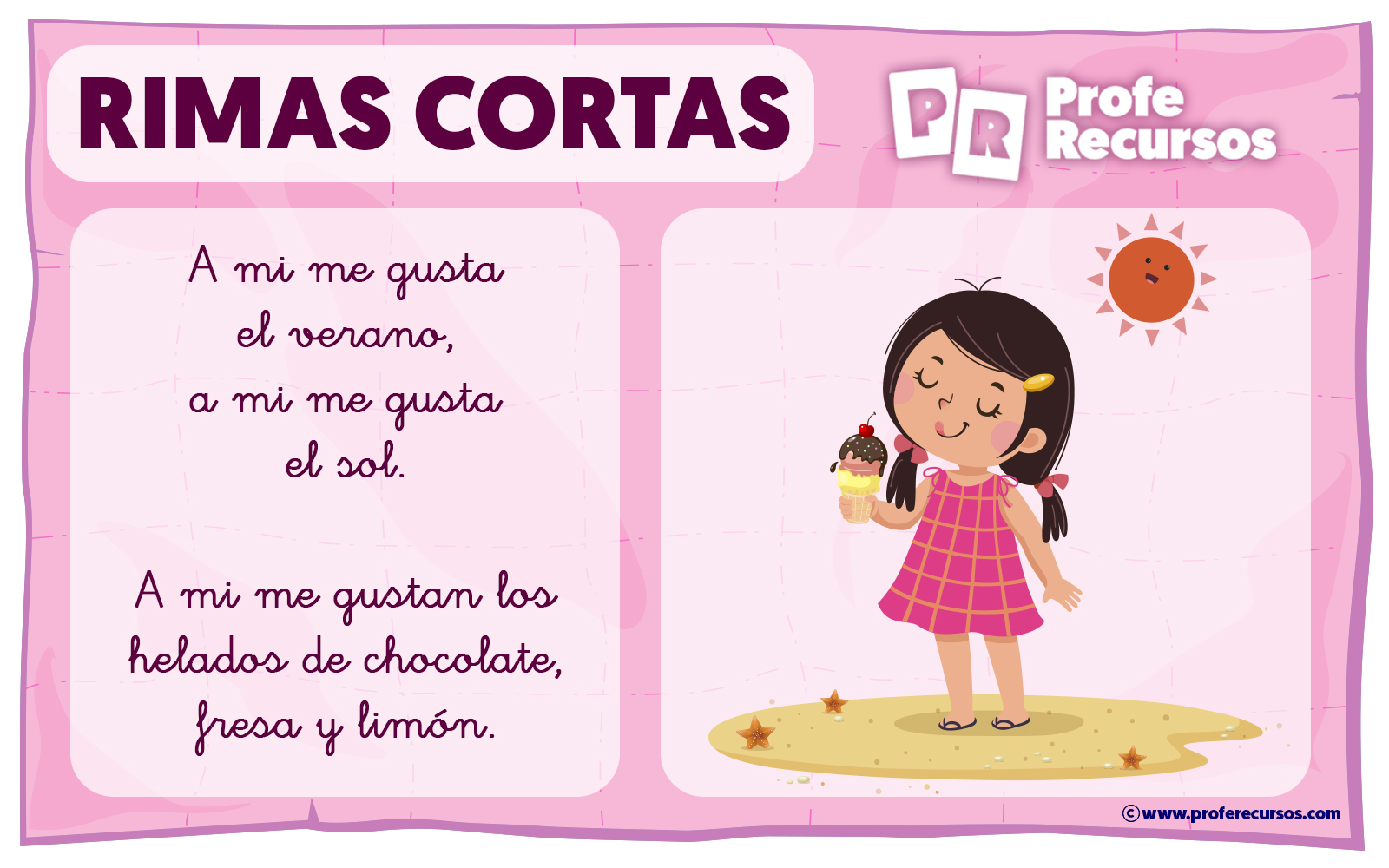 Rimas bonitas para niños