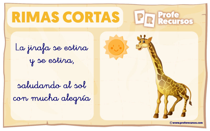 Rimas Cortas Para Niños | Colección de Rimas con Dibujos Infantiles