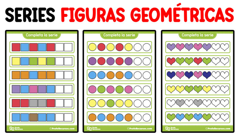 Series de Figuras Geométricas para Niños | PACK para IMPRIMIR
