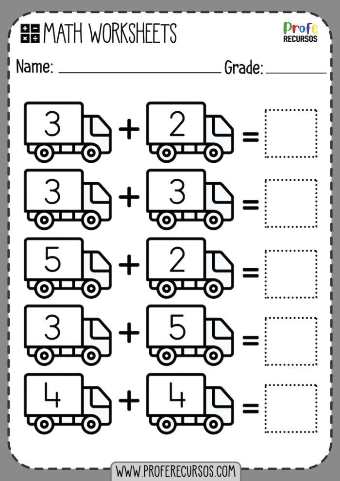 Single-Digit Addition Worksheets | Free Printable Math Worksheets
