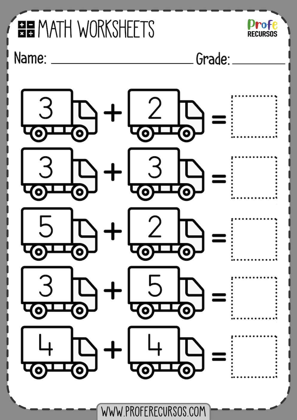 Single-Digit Addition Worksheet