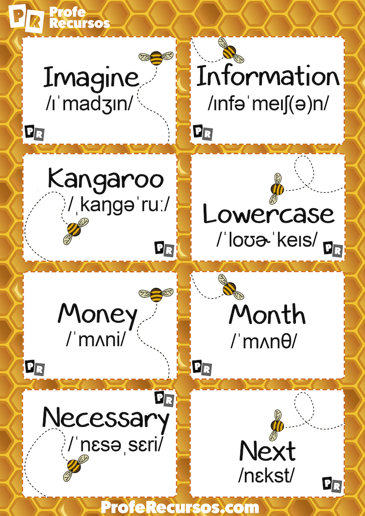 Spelling bee vocabulary